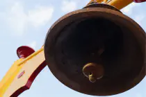 A large hanging bell